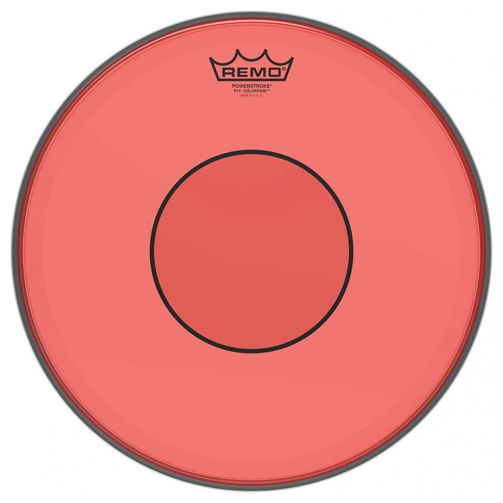 Remo Batter, POWERSTROKE® 77, COLORTONE™, 14" Diameter, Red