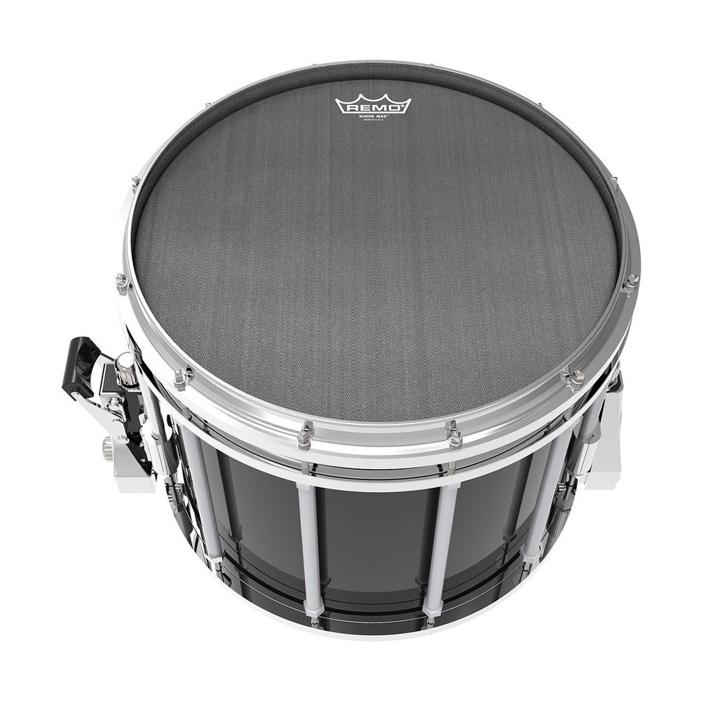 Remo 20" Diameter Marching Bass Drum, POWERMAX®, BLACK SUEDE™, Head MP