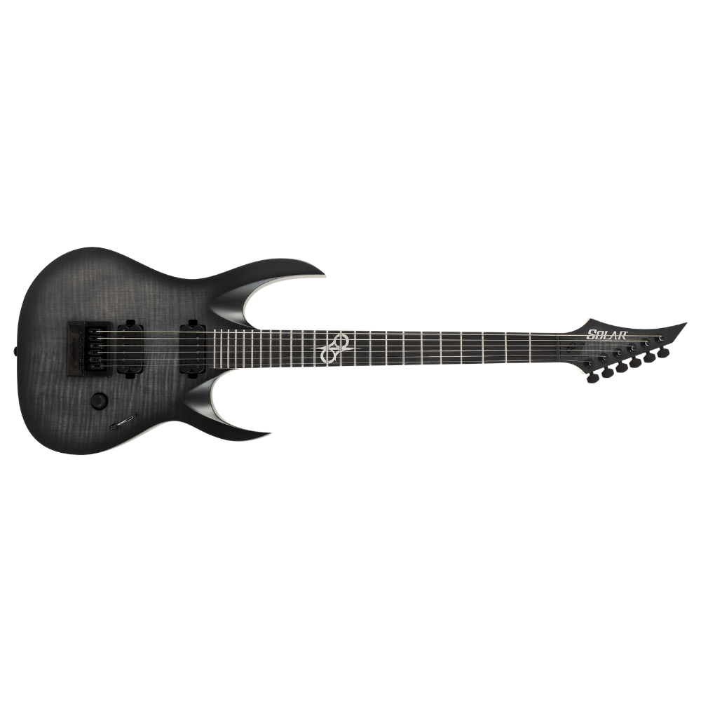 Solar Guitars AB2.6ET FBB Electric Guitar – Flame Black Burst Matte