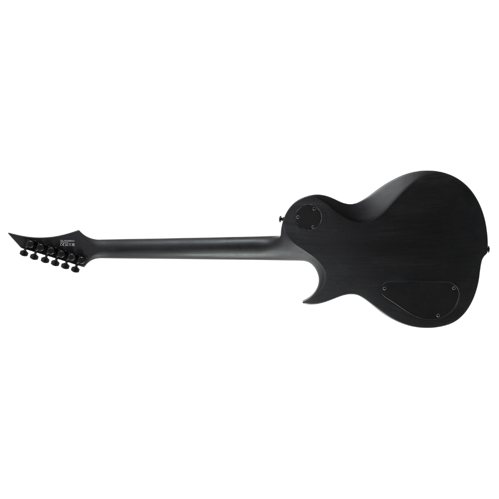 Solar Guitars GC1.6T-RSB Electric Guitar – Black On Black Racing Stripes