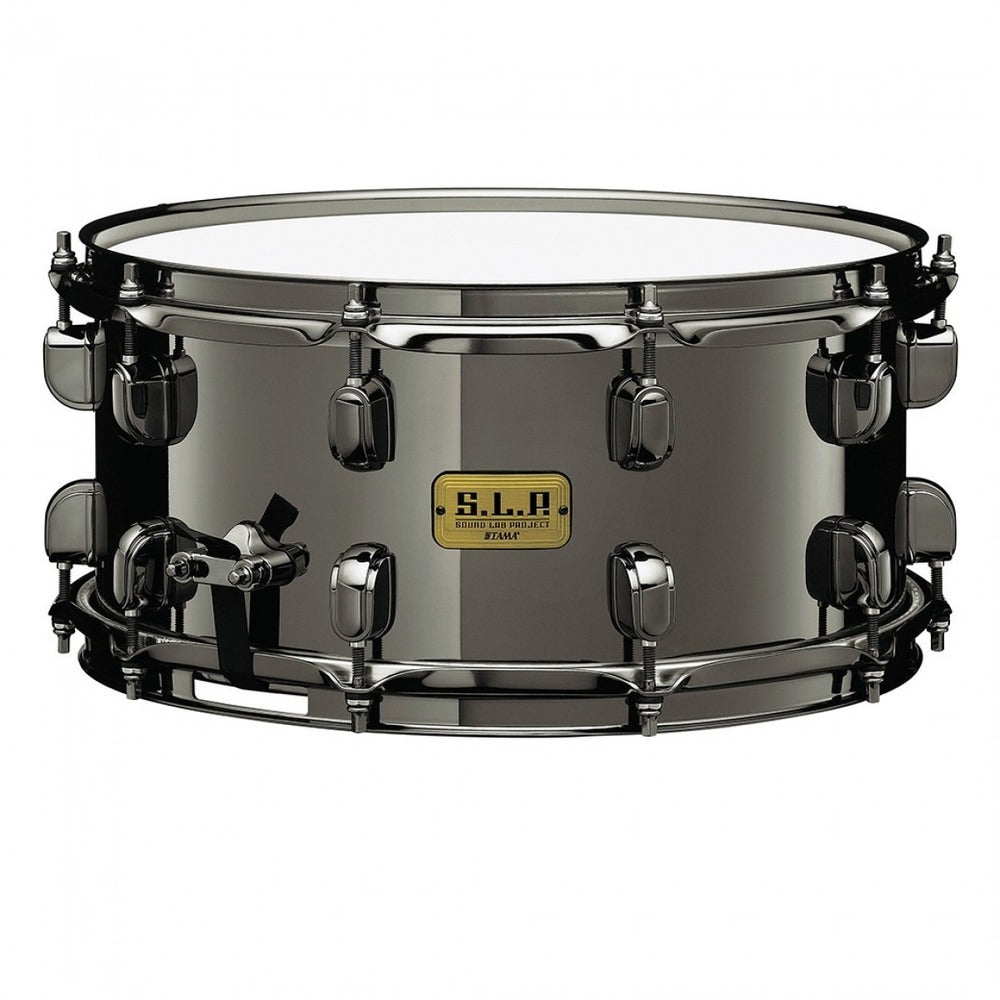 Sonor Kompressor Snare Drum, 14" x 5.75", Brass, Power Hoops, Black Nickel plated