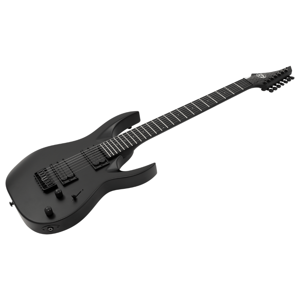 S by Solar AB4.7C Electric Guitar – 7 String – Carbon Black Matte