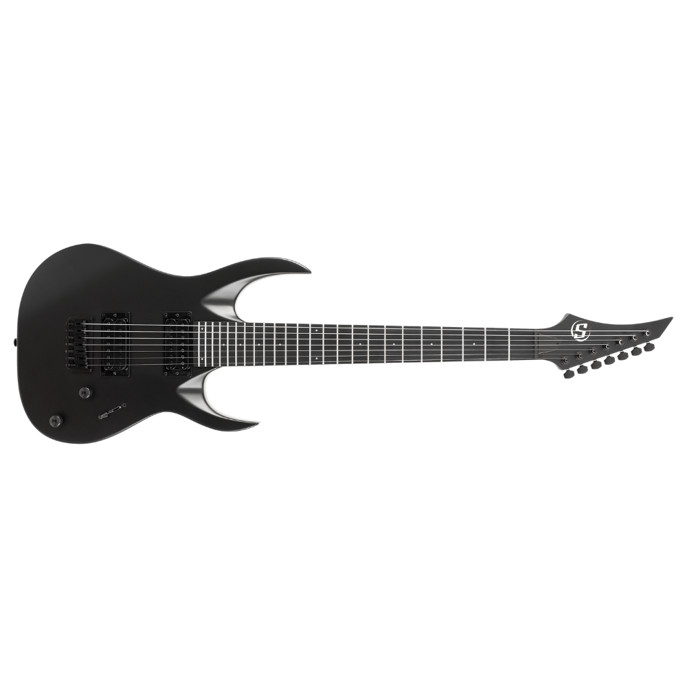 S by Solar AB4.7C Electric Guitar – 7 String – Carbon Black Matte