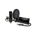 Sontronics STC-20 Pack: Large Diaphragm Cardioid Condenser Microphone with Shockmount, Pop Filter, Cable, & Pouch, Black