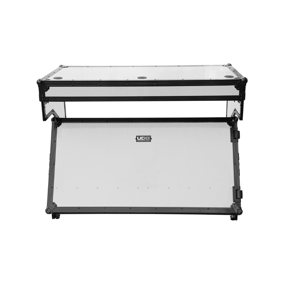 UDG Gear UDG Ultimate Flight Case Portable Z-Style DJ Table Plus, White