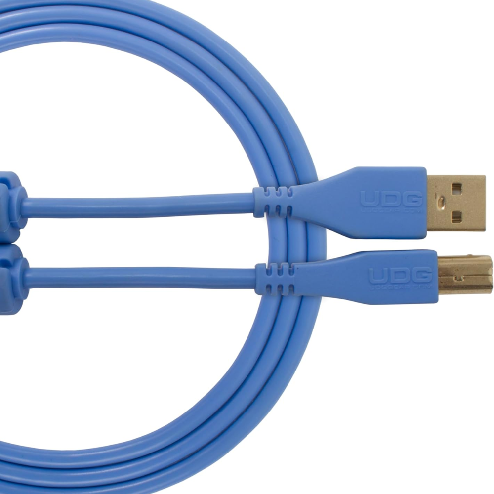 UDG Gear UDG Ultimate Audio Cable USB 2.0 A-B, Light Blue, Straight, 2 m