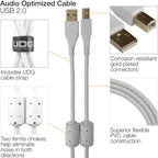 UDG Gear UDG Ultimate Audio Cable USB 2.0 A-B, White, Straight, 2 m