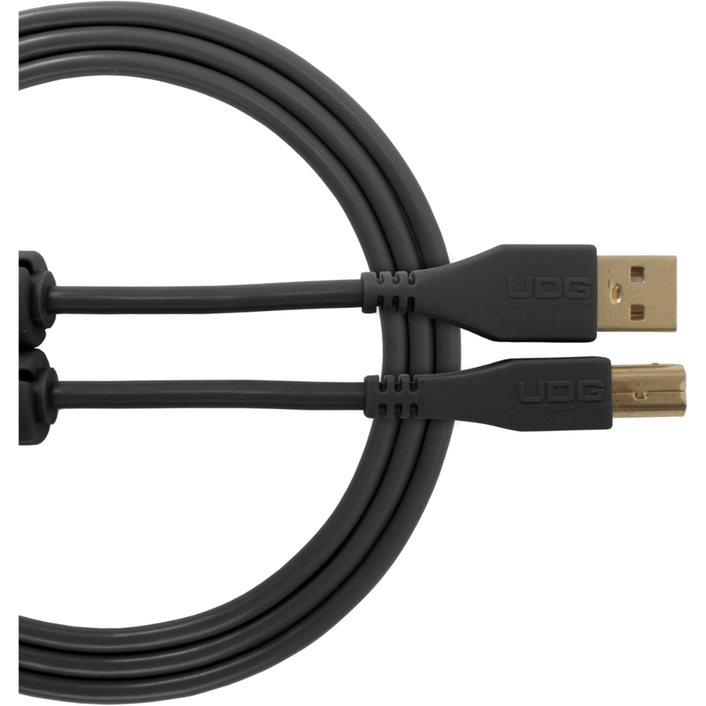 UDG Gear UDG Ultimate Audio Cable USB 2.0 A-B, Black, Straight, 2 m