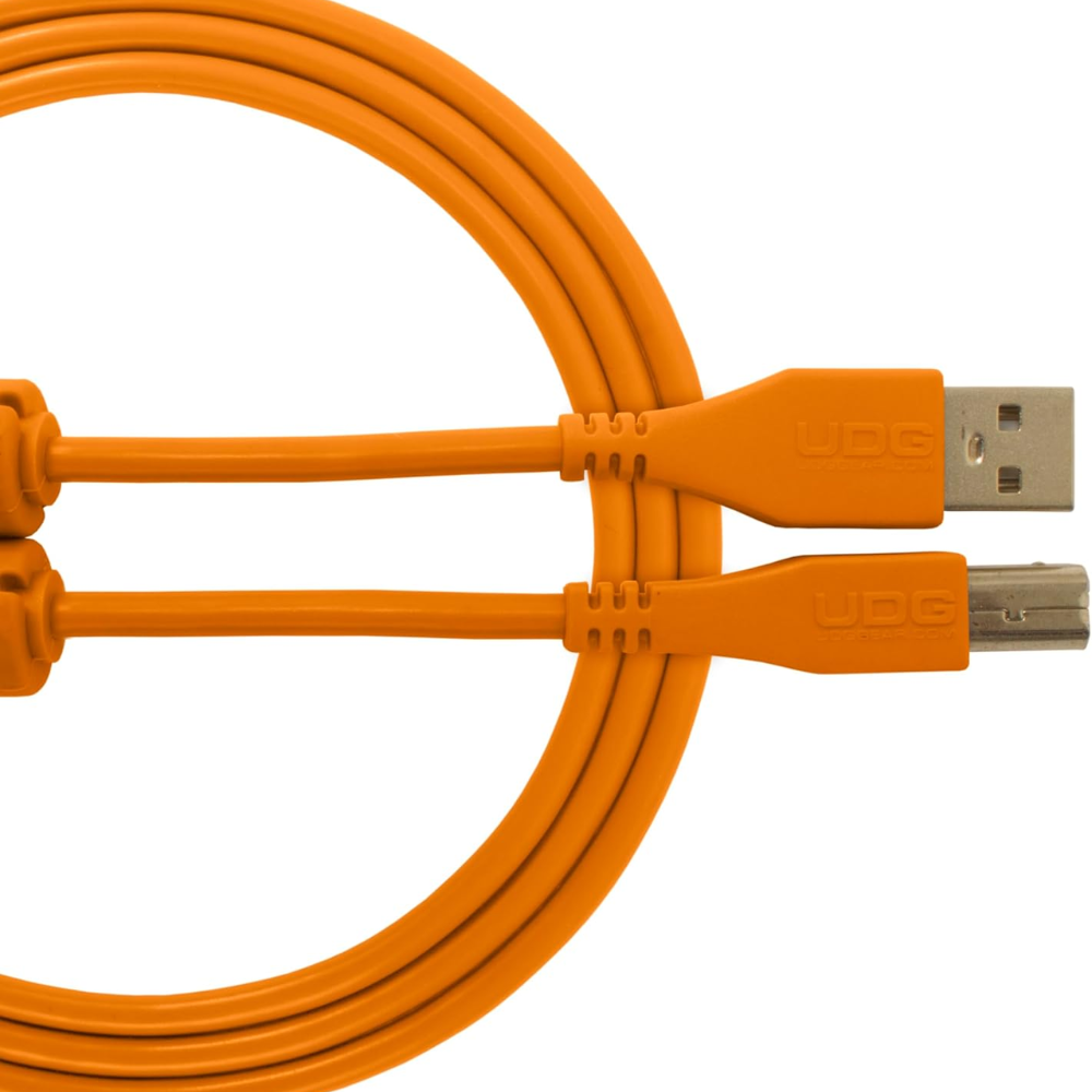 UDG Gear UDG Ultimate Audio Cable USB 2.0 A-B, Orange, Straight, 2 m