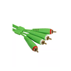 UDG Gear UDG Ultimate Audio Cable Set RCA - RCA, Green, Straight, 1.5 m