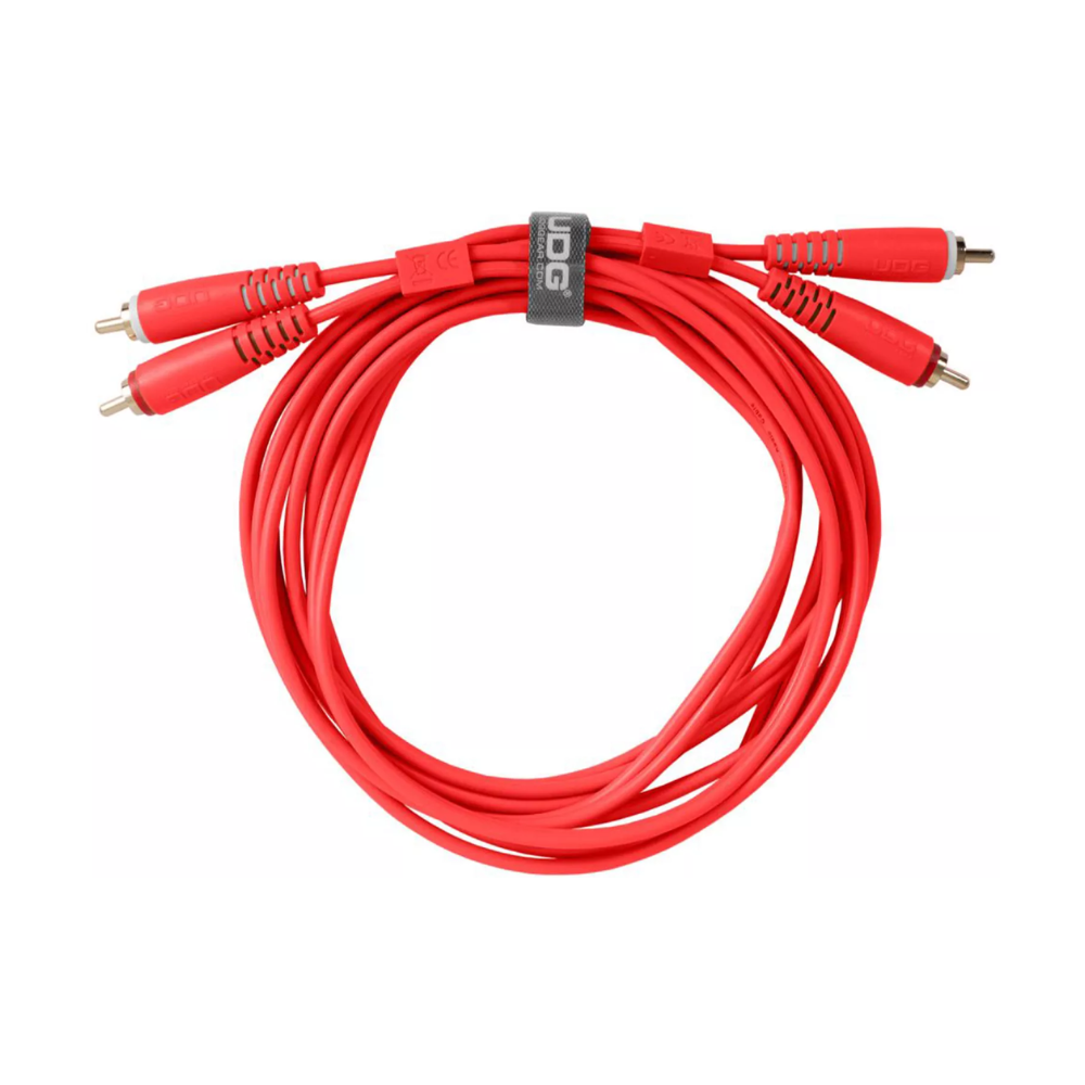 UDG Gear UDG Ultimate Audio Cable Set RCA - RCA, Red, Straight, 1.5 m