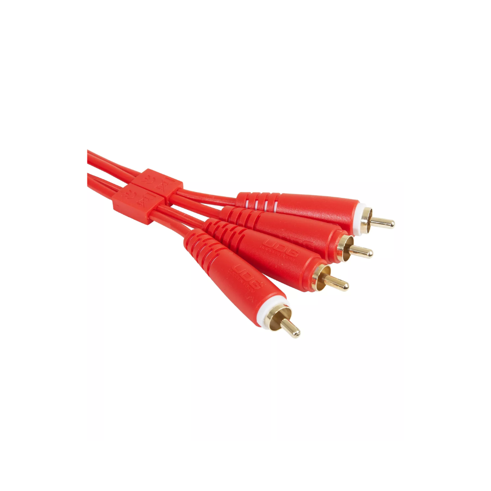 UDG Gear UDG Ultimate Audio Cable Set RCA - RCA, Red, Straight, 1.5 m