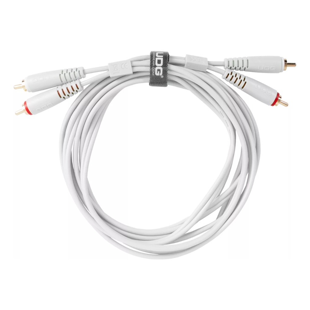 UDG Gear UDG Ultimate Audio Cable Set RCA - RCA, White, Straight, 1.5 m