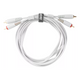 UDG Gear UDG Ultimate Audio Cable Set RCA - RCA, White, Straight, 1.5 m