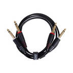 UDG Gear UDG Ultimate Audio Cable Set 1/4" Jack - 1/4" Jack, Black, Straight, 1.5 m
