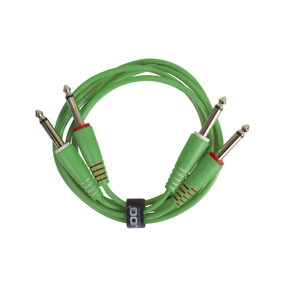 UDG Gear UDG Ultimate Audio Cable Set 1/4" Jack - 1/4" Jack, Green, Straight, 1.5 m