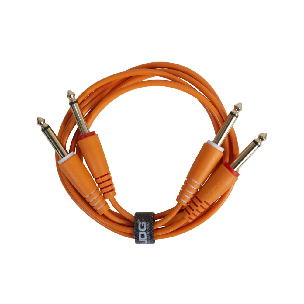 UDG Gear UDG Ultimate Audio Cable Set 1/4" Jack - 1/4" Jack, Orange, Straight, 1.5 m
