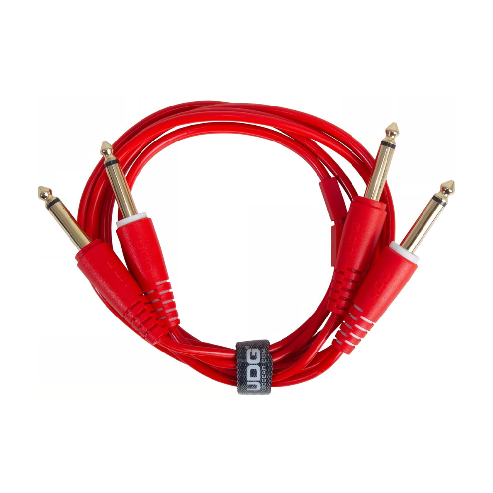 UDG Gear UDG Ultimate Audio Cable Set 1/4" Jack - 1/4" Jack, Red, Straight, 1.5 m