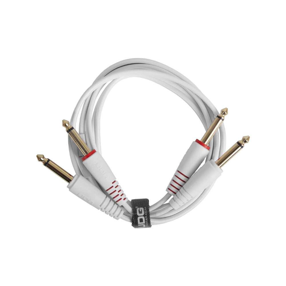 UDG Gear UDG Ultimate Audio Cable Set 1/4" Jack - 1/4" Jack, White, Straight, 1.5 m