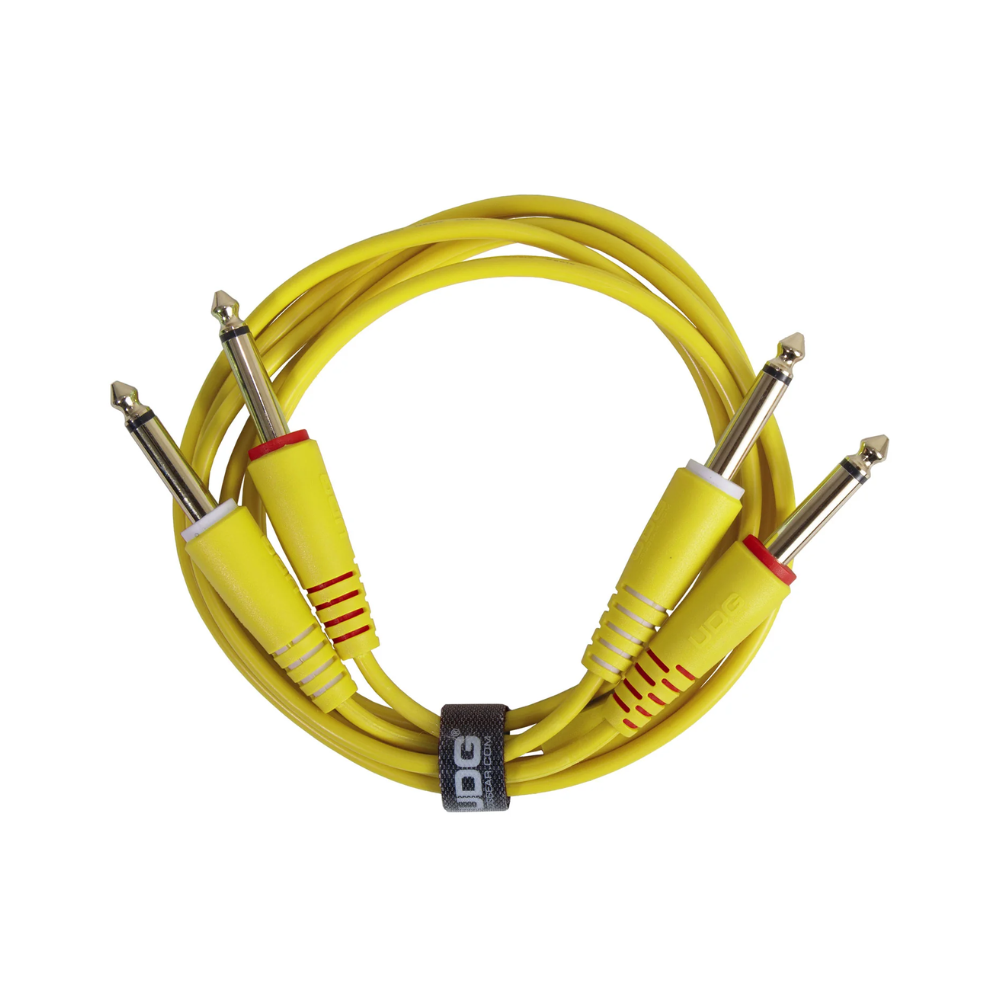 UDG Gear UDG Ultimate Audio Cable Set 1/4" Jack - 1/4" Jack, Yellow, Straight, 1.5 m