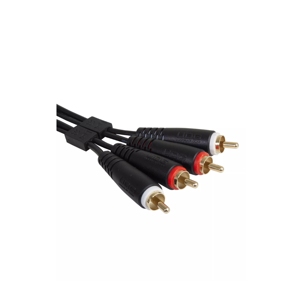 UDG Gear UDG Ultimate Audio Cable Set RCA - RCA, Black, Straight, 3 m