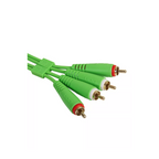 UDG Gear UDG Ultimate Audio Cable Set RCA - RCA, Green, Straight, 3 m
