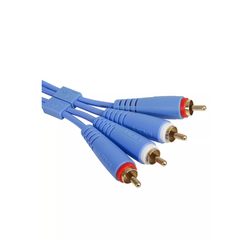 UDG Gear UDG Ultimate Audio Cable Set RCA - RCA, Light Blue, Straight, 3 m