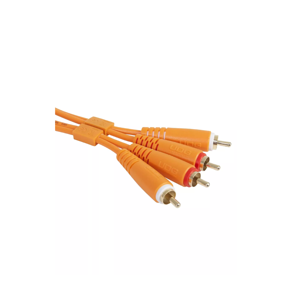 UDG Ultimate Audio Cable Set RCA - RCA, Orange, Straight, 3 m