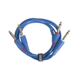 UDG Ultimate Audio Cable Set 1/4" Jack - 1/4" Jack, Light Blue, Straight, 3 m