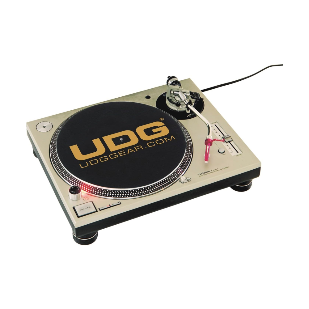 UDG Gear UDG Turntable Slipmat Set, Black/Golden (Sold in Pairs)