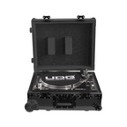 UDG Gear UDG Ultimate Flight Case Multi Format Turntable MK2 Plus (Trolley & Wheels), Black