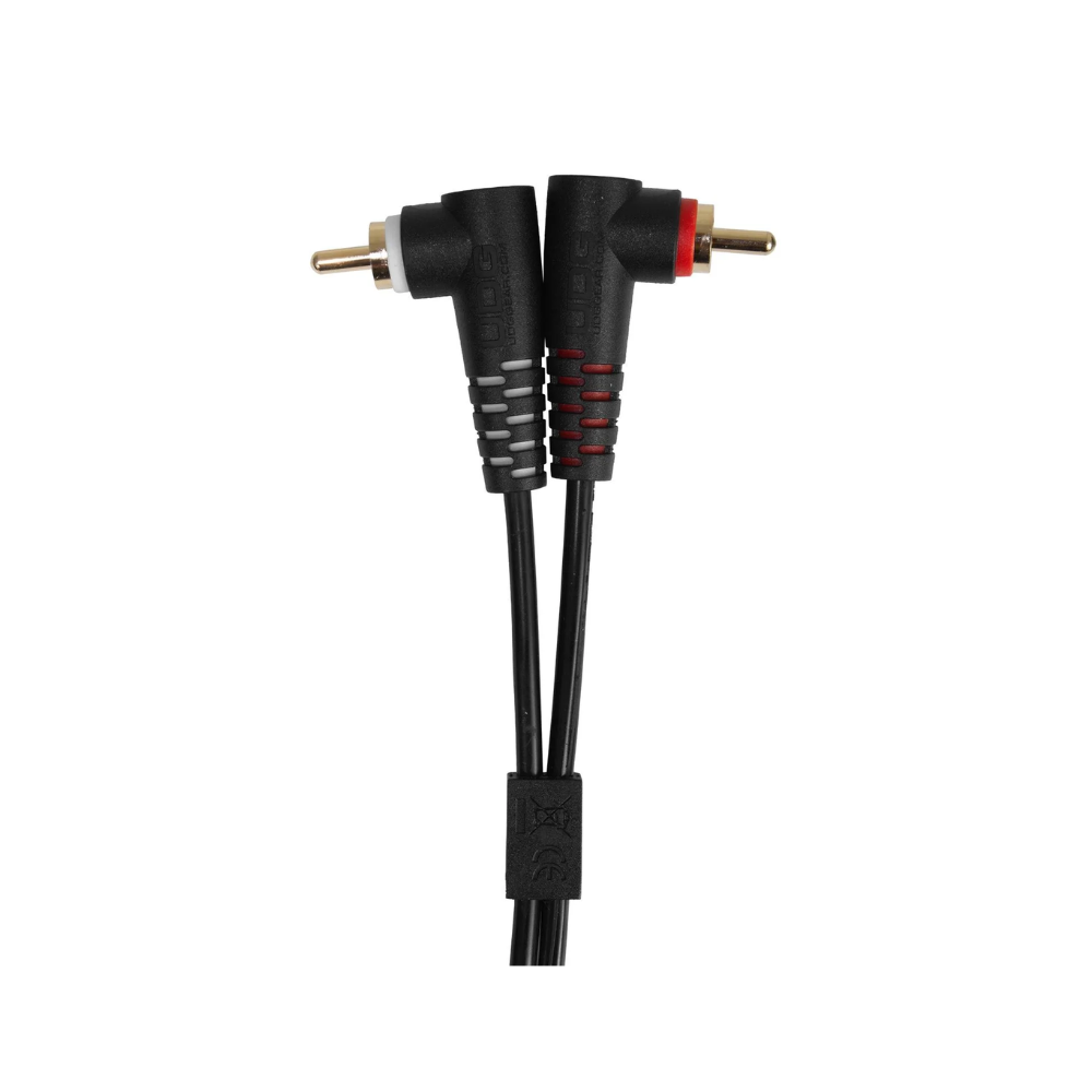 UDG Gear UDG Ultimate Audio Cable Set RCA Straight - RCA Angled, Black, 3 m