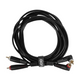 UDG Gear UDG Ultimate Audio Cable Set RCA Straight - RCA Angled, Black, 3 m