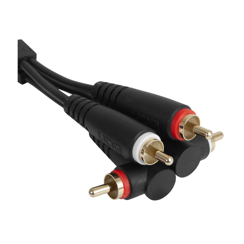 UDG Gear UDG Ultimate Audio Cable Set RCA Straight - RCA Angled, Black, 3 m