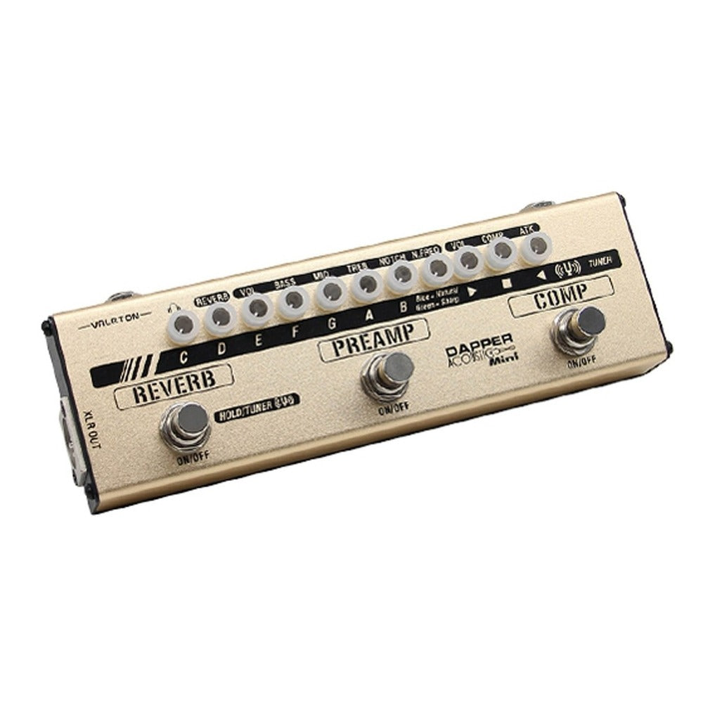 Valeton MES-2 Dapper Bass Mini Effects Strip (with 9V Power Supply)