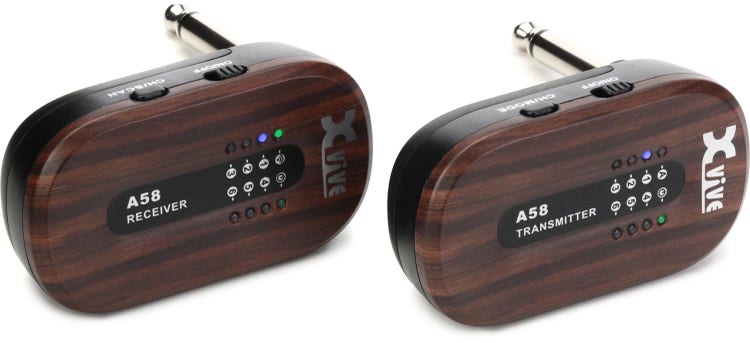Xvive A58 5.8 GHz Guitar Wireless System Rosewood Color