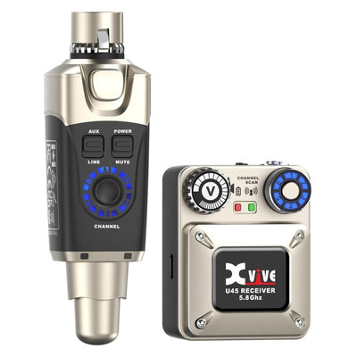 Xvive U45 In-Ear 5.8 GHz Monitor Wireless System Metal Black Color